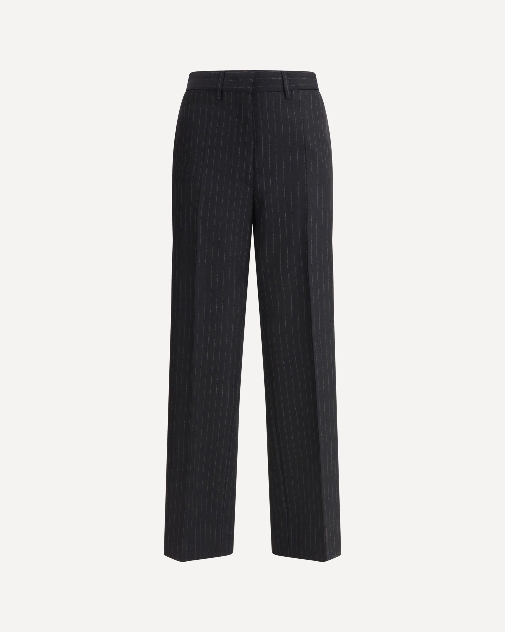 MIU MIU Striped Tailored Trousers BLACK | Base Blu