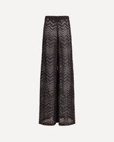 Pantaloni ampi a rete zig zag con paillettes - MULTICOLORE | Base Blu