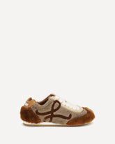 Sneakers Ballet Runner 2.0 in shearling - MULTICOLORE | Base Blu