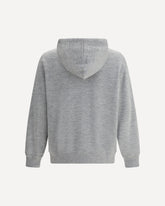 Felpa con Cappuccio in cashmere - GRIGIO | Base Blu