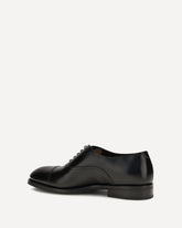 Leather Lace-Up Shoes - BLACK | Base Blu