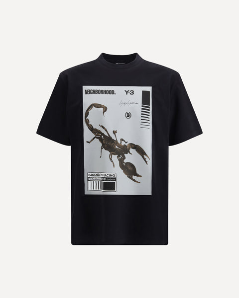Y-3 Graphic T-shirt by Y-3 X NEIGHBORHOOD BLACK | Base Blu