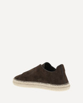 Suede Sneakers - BROWN | Base Blu