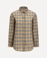 Classic Check cotton Shirt - BEIGE | Base Blu