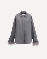 Feather Jacket - GREY | Base Blu