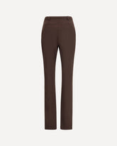 Carola Stretch Jersey Trousers - BROWN | Base Blu