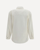 Anne corduroy Shirt - WHITE | Base Blu