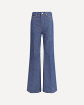 Flare fit Jeans in raw - BLUE | Base Blu