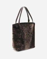 Borsa Tote Spin Shearling - MARRONE | Base Blu