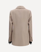 Feltro silk Blazer - BEIGE | Base Blu