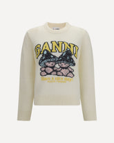 Mushroom Teddy wool-blend Sweater - CREAM | Base Blu