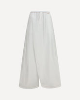 Draping wide-leg Pants - WHITE | Base Blu