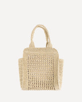 Raffia Handbag - BEIGE | Base Blu