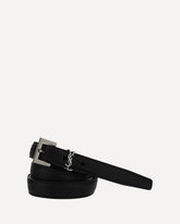 Cassandre leather Belt - BLACK | Base Blu