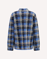 Checked cashmere Shirt - LIGHT BLUE | Base Blu