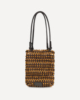 Baja mini tote multi wood beads - BROWN | Base Blu
