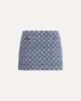 GG Tweed Skirt - BLUE | Base Blu