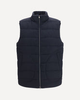 Wool-blend Vest - BLUE | Base Blu