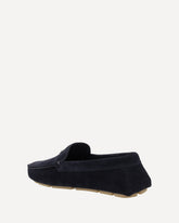 Suede Loafers - BLUE | Base Blu