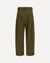 Pantaloni cropped Adorni - VERDE | Base Blu