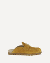 Suede Mules - BROWN | Base Blu