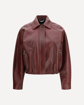 Leather Jacket - BORDEAUX | Base Blu