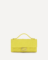 Portafoglio con catena Baguette in pelle  - GIALLO | Base Blu