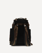Backpack in Re-Nylon and leather - BROWN | Base Blu
