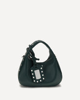 Mini studded Hobo Handbag - GREEN | Base Blu