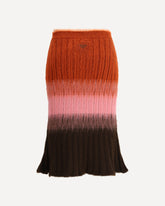 Gonna longuette in mohair e lana - MULTICOLORE | Base Blu