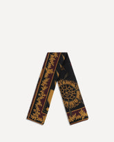 Foulard in twill di seta con stampa - MULTICOLORE | Base Blu