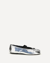 Ballerina Tabi - ARGENTO | Base Blu