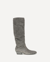 High suede Boots - GREY | Base Blu
