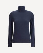 Maglione dolcevita in cashmere - BLU | Base Blu