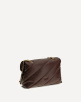 Love Classic leather Shoulder Bag - BROWN | Base Blu