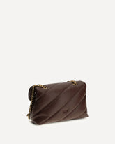 Love Classic leather Shoulder Bag - BROWN | Base Blu