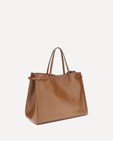 Large Antibes Tote Bag - BROWN | Base Blu