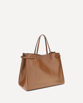 Large Antibes Tote Bag - BROWN | Base Blu