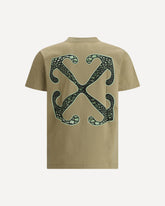 Croco Arrow T-Shirt - BEIGE | Base Blu