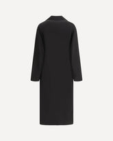 Belted midi Dress - BLACK | Base Blu