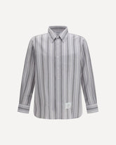 Madras striped armband Shirt - GREY | Base Blu