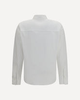 Stretch cotton poplin Shirt - WHITE | Base Blu