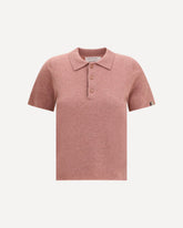 Cashmere Polo Sweater n°198 Salamander - PINK | Base Blu