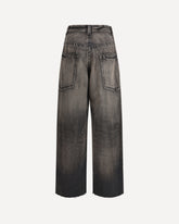 “Amateur Sewn Like” Wide Denim Jeans - BLACK | Base Blu