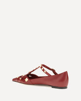 Studdy Ballerinas in kidskin - RED | Base Blu