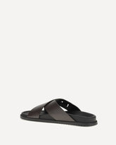 Sandali in pelle - MARRONE | Base Blu