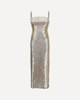 Midi sequin Dress - GOLD | Base Blu
