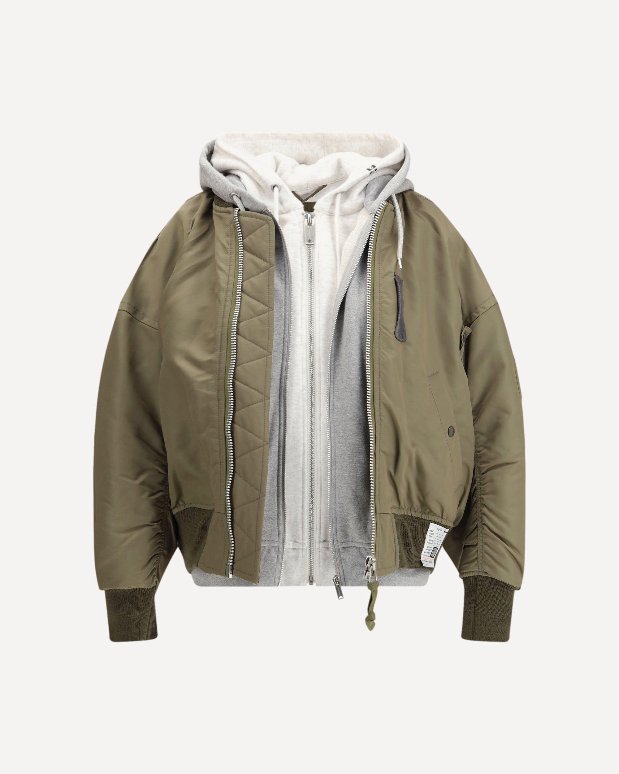 MAISON MIHARA YASUHIRO Triple Layered Bomber Jacket KHAKI | Base Blu