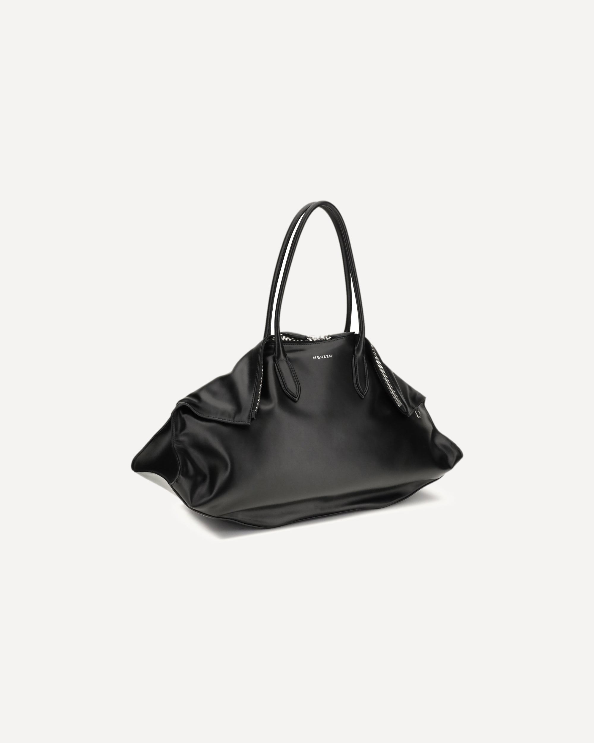 ALEXANDER McQUEEN Manta Maxi Shoulder Bag BLACK | Base Blu