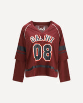 Cocora double-layer long-sleeve T-shirt - BORDEAUX | Base Blu